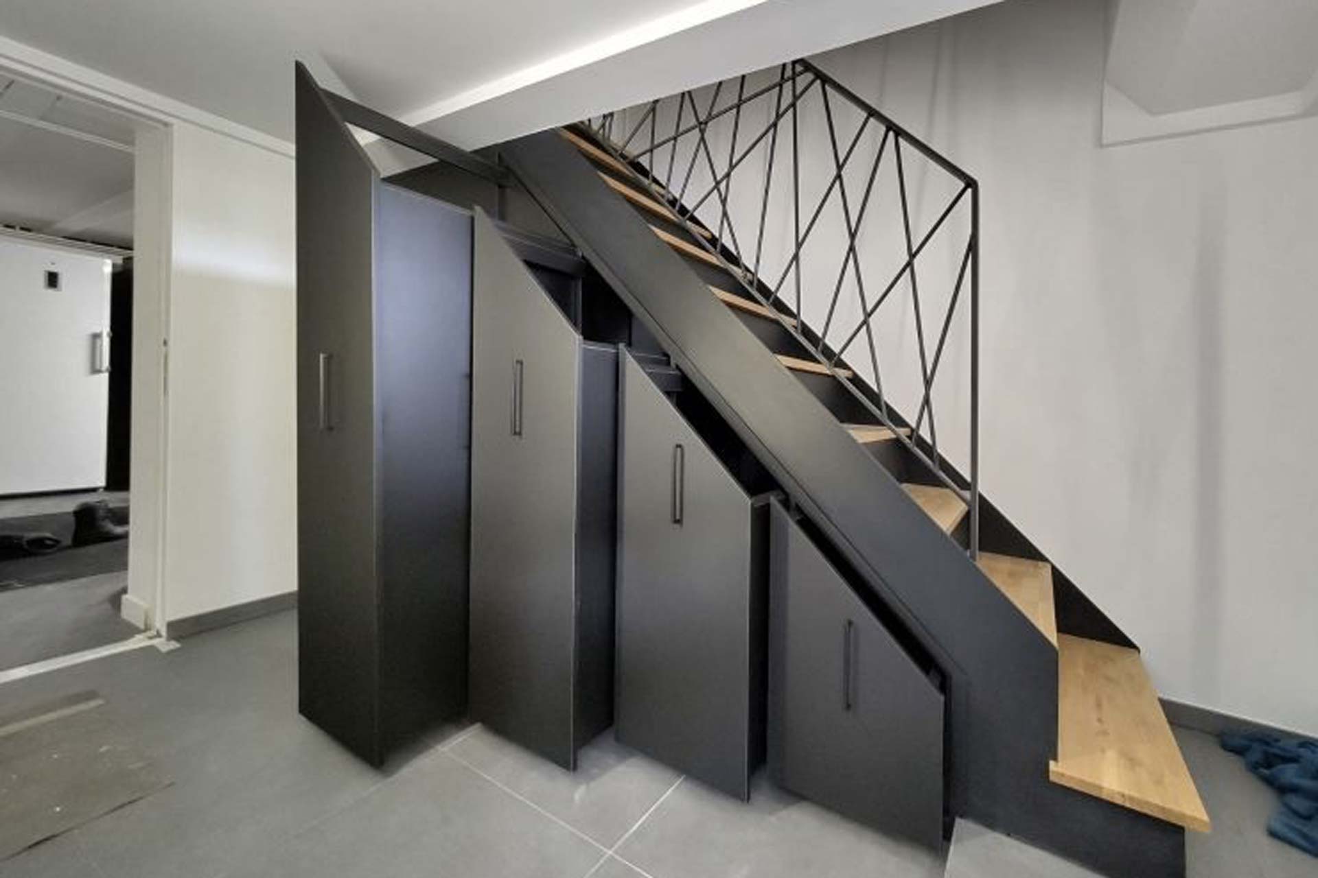 Rénovation d'une entrée avec escalier