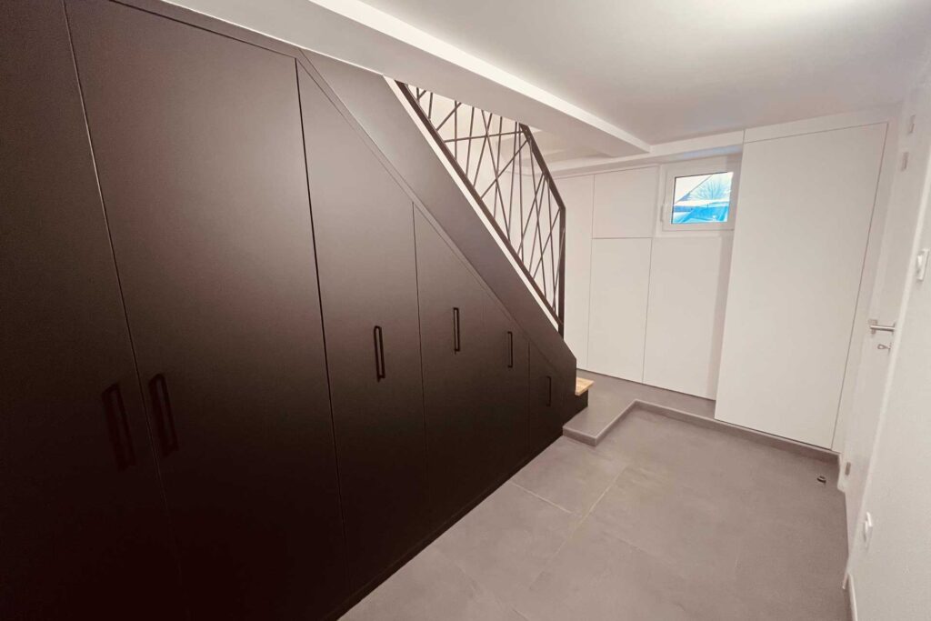 Rénovation d'une entrée avec escalier